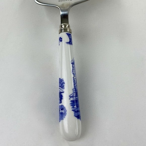 Spode Blue and White Cake Server - Picture 3 of 7
